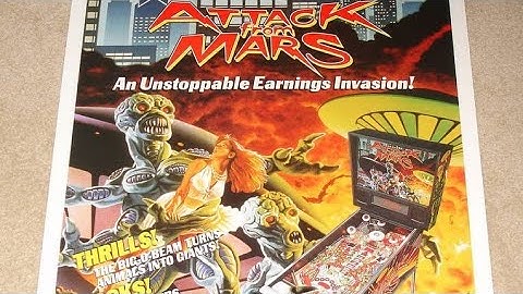 Attack from Mars Pinball Machine promotional video by Bally