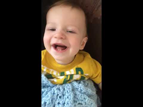 Little Brother Giggling at Big Sister's Snorting Noises - YouTube