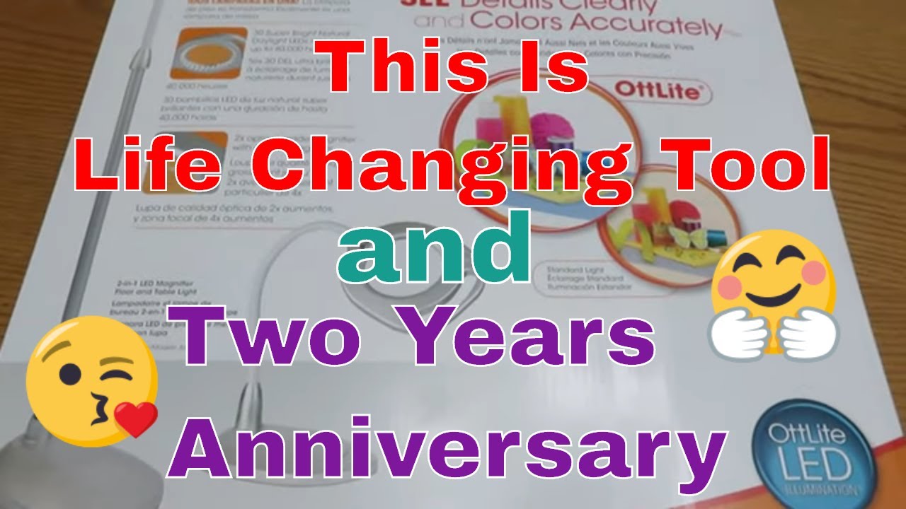 OTTLITE LED Lamp Review  Unboxing, WIP and a Surprise