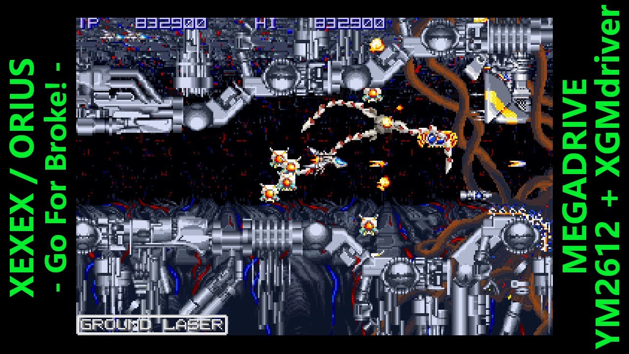 [BGM] XEXEX -Go For Broke!- [MEGADRIVE XGM driver]
