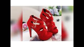 leatest high heels red color shoes 2022 #fashion world screenshot 2