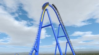 My first time building a roller coaster in FVD and NoLimits 2 - Static Surge (B&M Hyper)