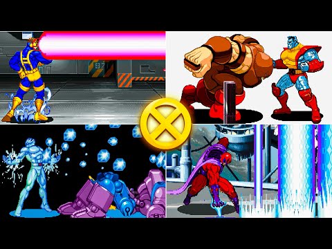 X-MEN: Children of the Atom ALL Hyper-X Super Moves