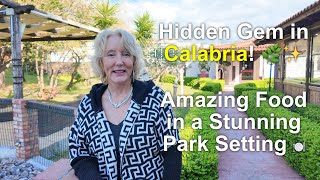 Hidden Gem in Calabria! 🌿✨ Amazing Food in a Stunning Park Setting 🍽️🇮🇹