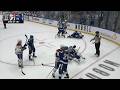 Tampa Bay Lightning vs Montreal Canadiens End Of 1st Period Scrum