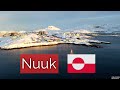 Stolica Grenlandii, Nuuk w zimie - Grenlandia 4K