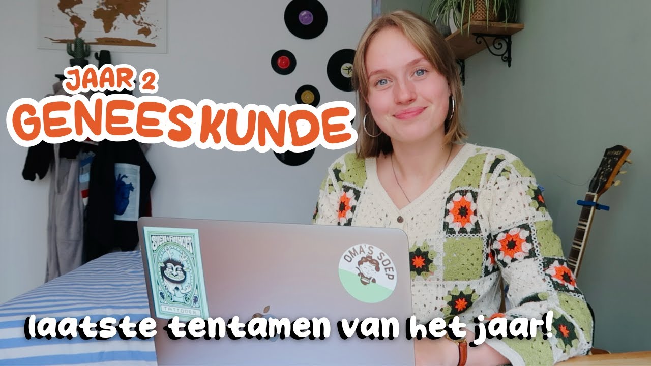 tentamenweek vlog realistisch als studente geneeskunde jaar 2! (laatste tentamen van het jaar)