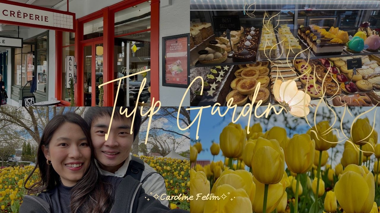 🇦🇺Visiting tulip garden 𓂃⋆.˚ || small town, food and garden