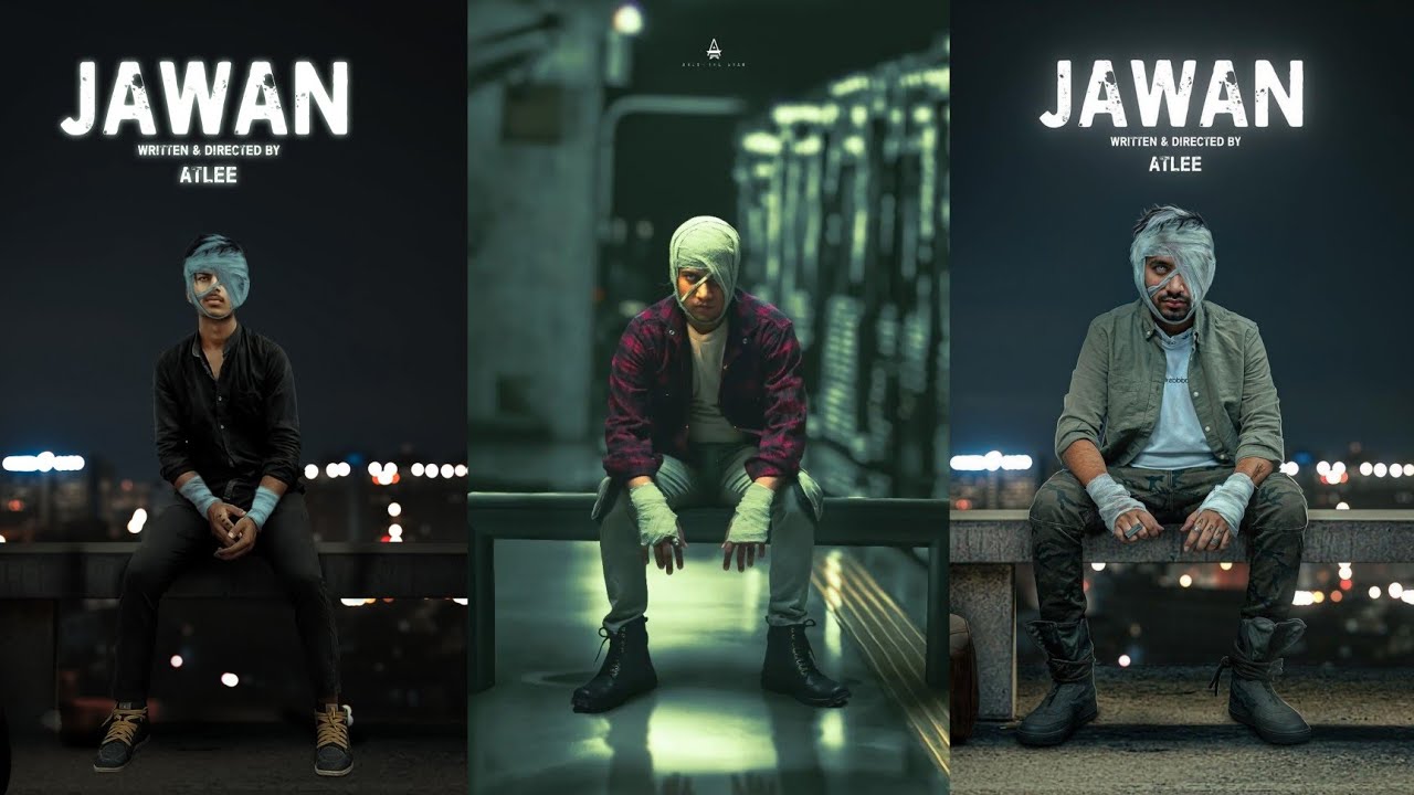 Jawan movie poster photo editing tutorial PicsArt Lightroom 