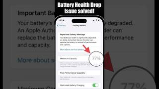 iPhone battery health decreasing fast | iPhone battery health dropping fast #shorts