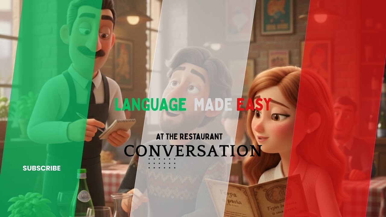 🇮🇹At The Restaurant | Italian Conversation | A1-A2 For Beginners #italianlanguage #learningitalian