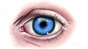 Digital speed painting realistic eye Autodesk Sketchbook pro android galaxy note s pen