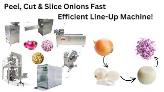 Fast & Clean Onion Cutting Line - Save Labor & Time, Get Perfect Pieces!
