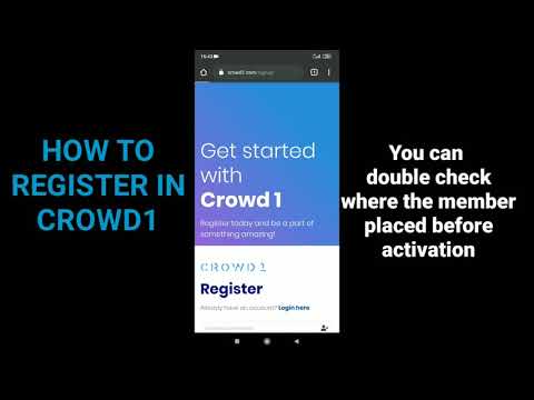 How to be a member/register in CROWD1 / Paano maging membro sa CROWD1 /  ENCODE