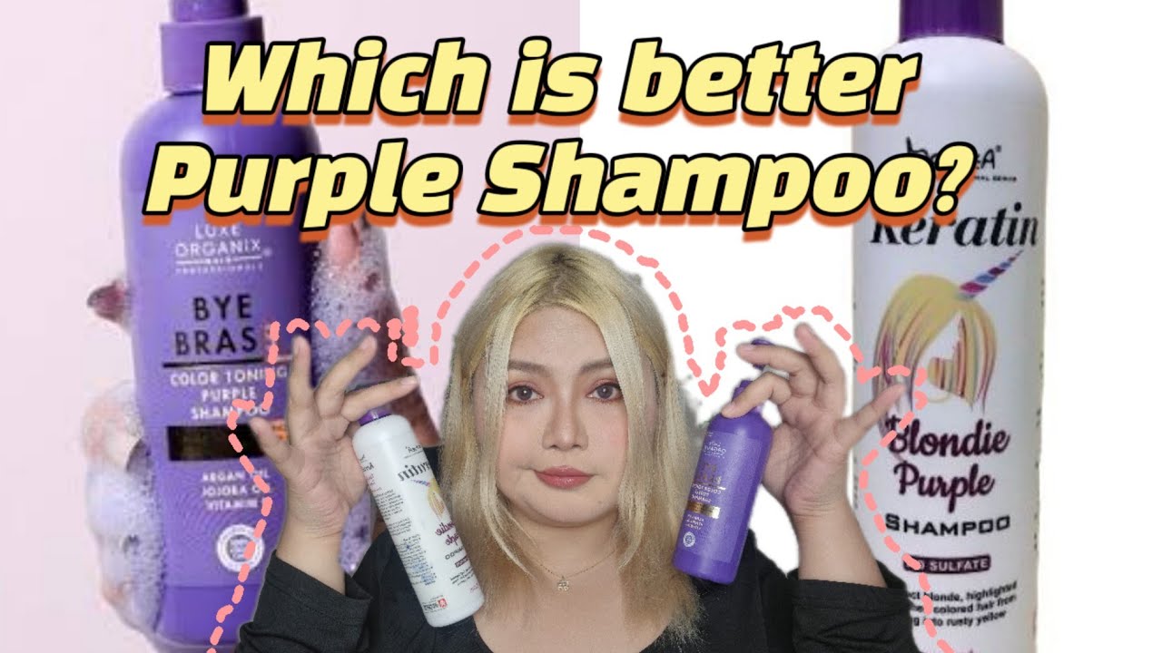 PAANO GAMITIN ANG PURPLE SHAMPOO? | Monea Keratin vs Luxe Organix Bye Brass Comparison | Polin Polin