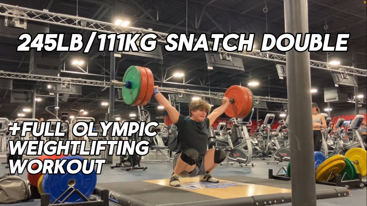 Mic’d Up Olympic Weightlifting Workout | 245lb/111.5kg Snatch Double