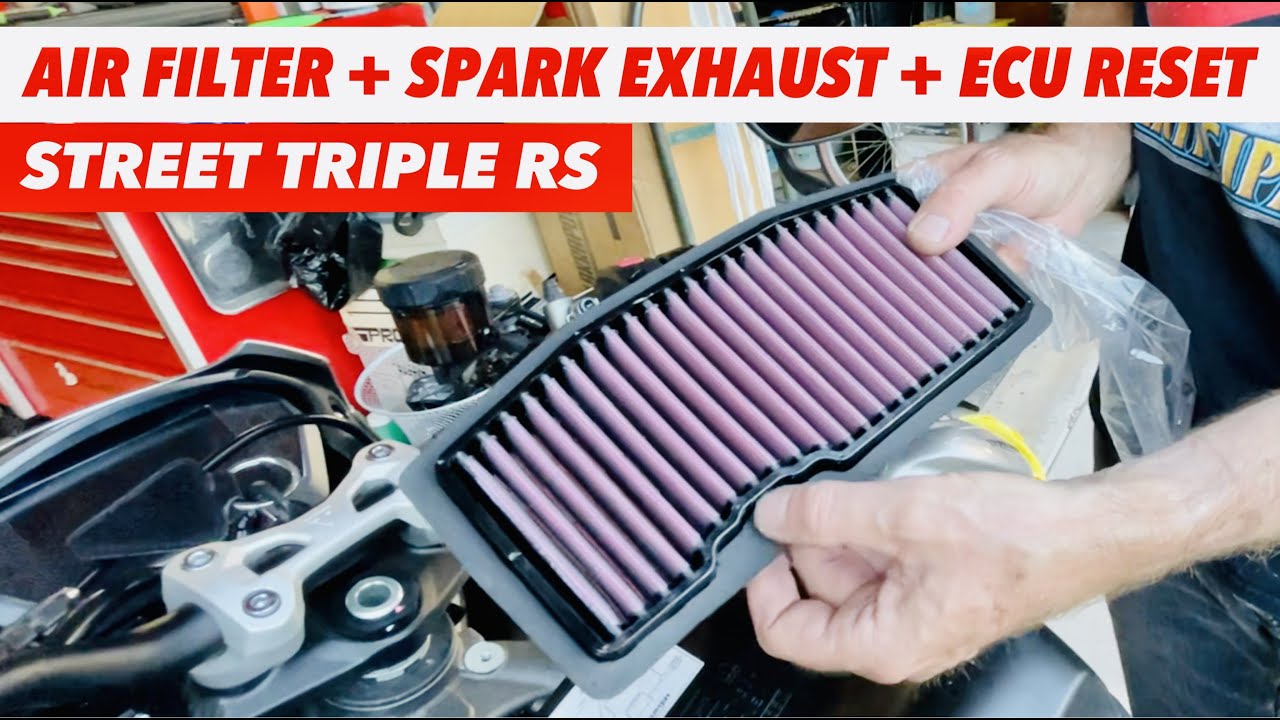 Triumph Street Triple RS | Установил воздушный фильтр DNA И сбросил настройки ЭБУ (ВАУ! 😳)