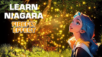 Make Fireflies in UNREAL ENGINE - Niagara Tutorial UE5.3 #niagara #unrealengine5