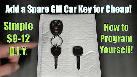 How to Add a Spare Transponder Ignition Key for Cheap!   GM PK3 Chip - 2007 Pontiac Grand Prix