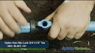 BL401-101 Hydro Rain Blu Lock .75 x .50 Tee