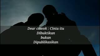 Pesan Cewek ke Cowok | Story WA Keren | Terbaru 2022 | Snap WA keren