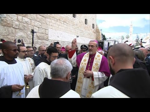 Catholic archbishop for the Holy Land arrives in Bethlehem