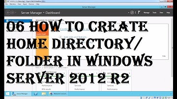 MCSA (70-410): 06 how to create home directory/Folder in windows server 2012 R2