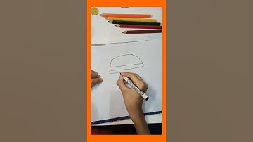 how to draw a burger part 3. #burger #drawing #shorts