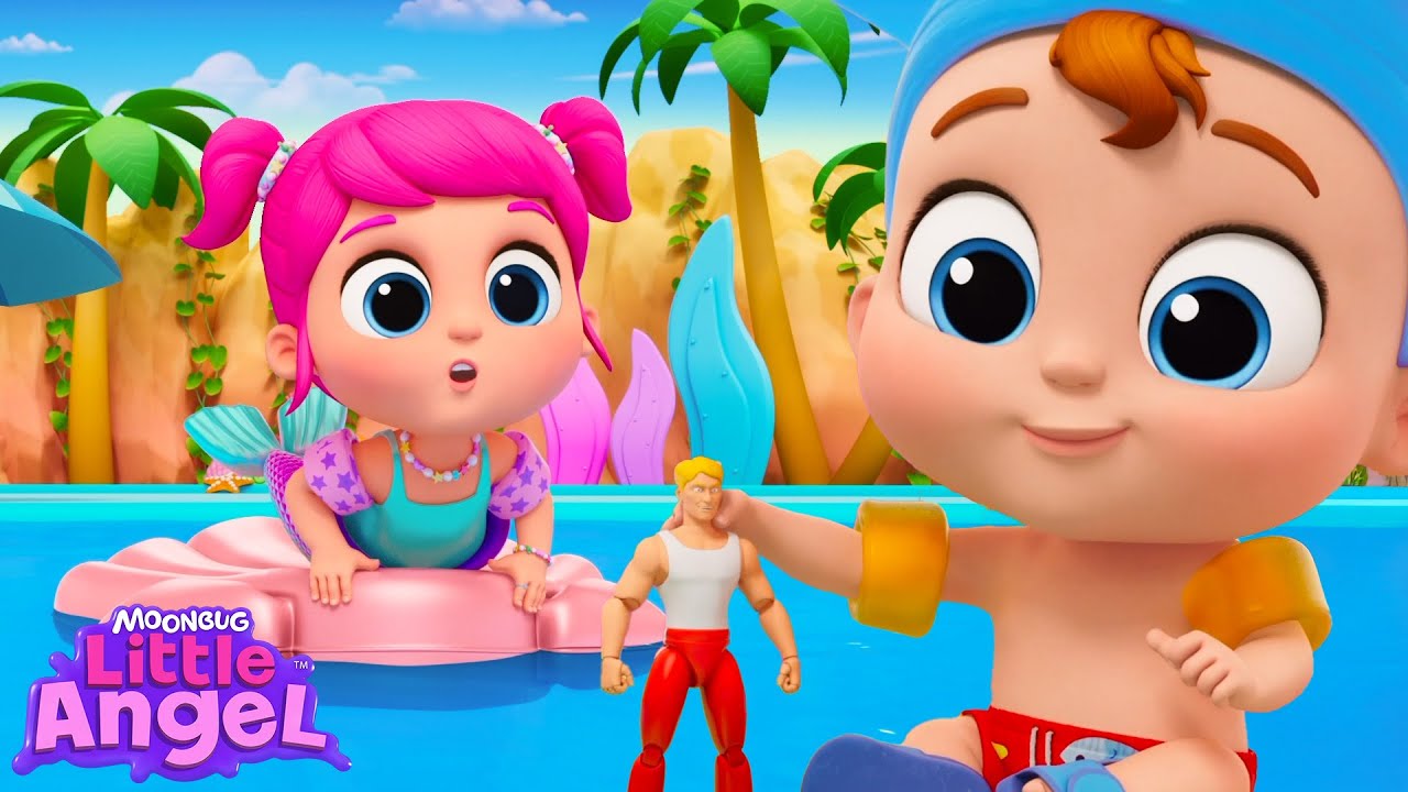 Mermaid Doll Rescue! 🐚 Jill's Playtime | Little Angel Kids Songs & Nursery Rhymes