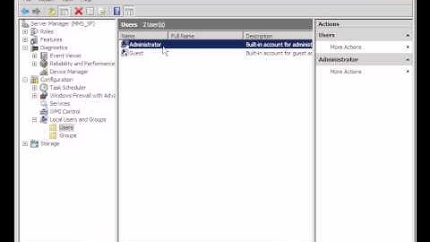 Basic Information for Server Manager in Windows 2008 R2