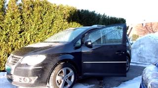 Touran 1.9 TDI cold start -14° C