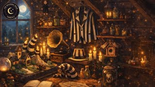 Beetlejuice In The Attic ASMR | Witchcore Ambience for Sleep &amp; Relaxation | 9 Hours Ambient Screen