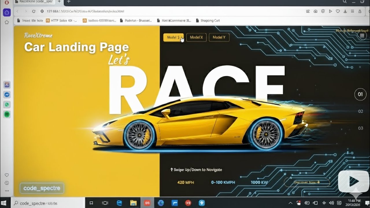 This Car Website Will Blow Your Mind! ๐๐จ | HTML CSS JS Project... - YouTube