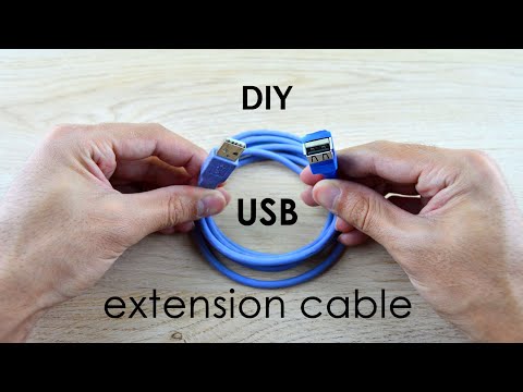 Videó: DIY USB hosszabbító kábel: lépésről lépésre, a szükséges eszközök és anyagok