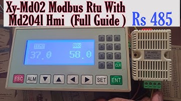 Sht20 Temperature & humidity Sensor Rs485 Modbus Rtu With Md204l text Screen