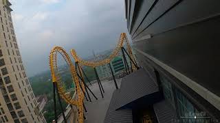 BOOMERANG ROLLER COASTER TAIL ROW , PALING BELAKANG!!!! TRANS STUDIO CIBUBUR Hero 8 HD 60FPS POV