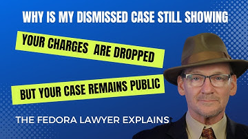 My case was dismissed so why is it still showing up in a background check.