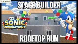 Super Smash Bros. Ultimate - Stage Builder - "Rooftop Run"