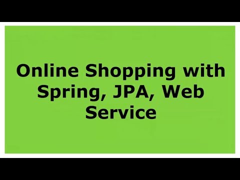 31 spring jpa webservice online shopping application