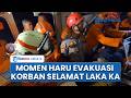 Detik-detik Evakuasi Korban Selamat  Tabrakan KRL Vs KA Argo Bromo Anggrek di Stasiun Bekasi