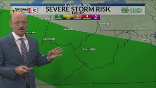 Storms continue on and off for a few more days