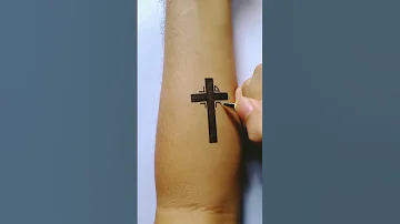 How To Make Tattoo Logo Cross On Arm #tattoos