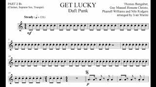 GET LUCKY (Saxophone Quintet AATTB opt. Drums) - Daft Punk - Pentatonix
