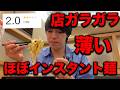 人がいないガラガラ過ぎる低評価ラーメンを食べた正直な感想.....