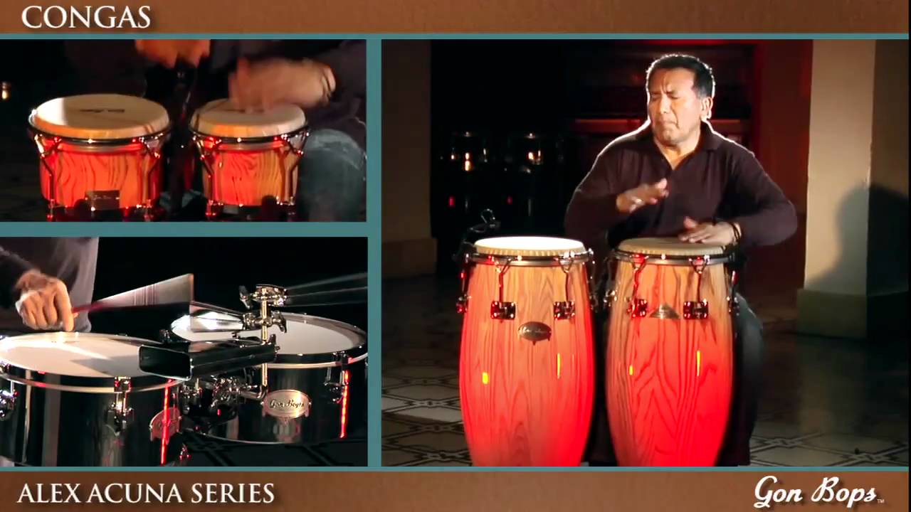 Gon Bops Alex Acuña Series Congas YouTube