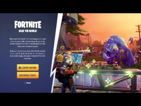 fortnite save the world pc code