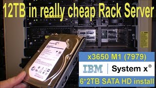 Rack Server IBM x3650 M1 with 12TB in Raid6 - 123