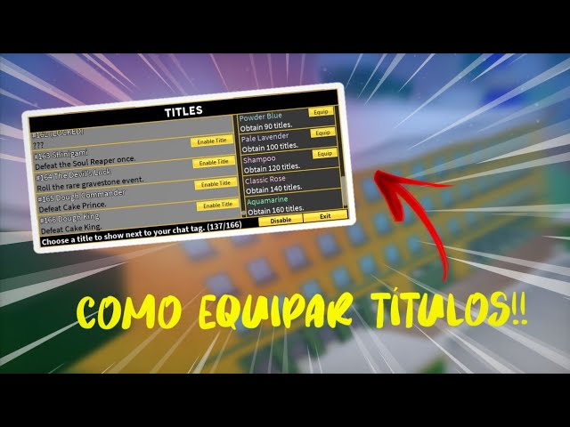 How to equip titles in Blox fruits - Roblox [Subtitles] 