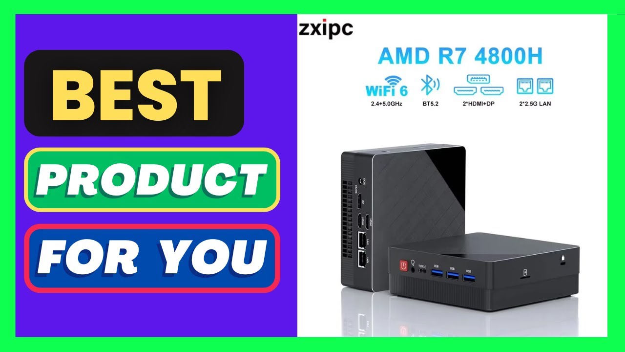 Mini PC Computer Gaming AMD Ryzen7 4800H 5800H 4500U 7530U Pocket