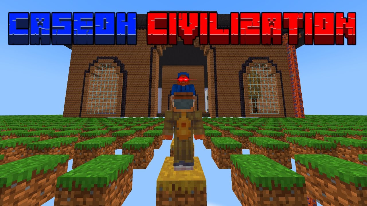 Minecraft but I Survive in CaseOh Civilization - YouTube